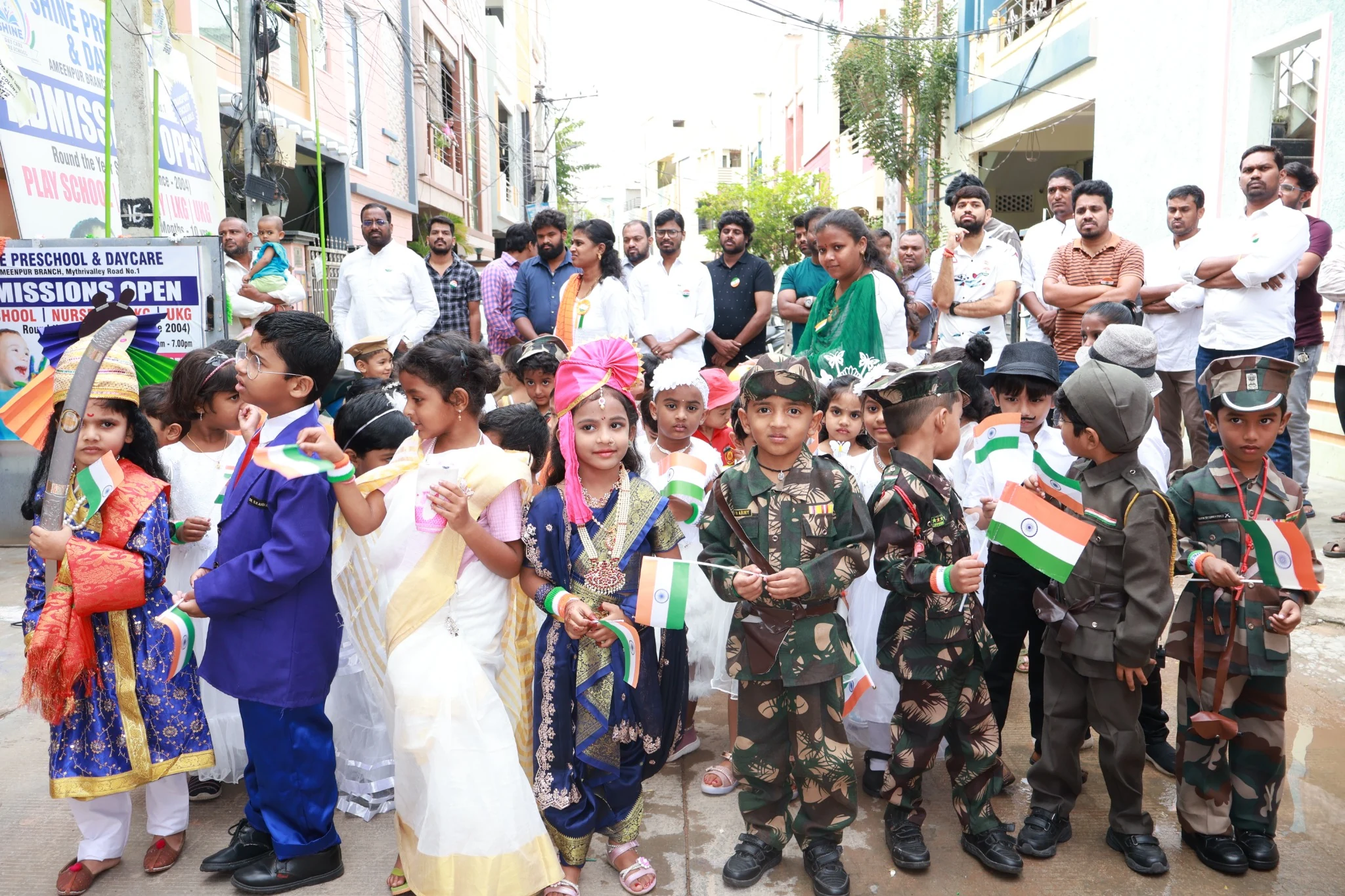 Children enjoying a colorful classroom activity